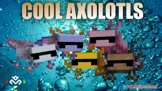 Cool Axolotls Resource Pack (1.21.1, 1.20.1) – Texture Pack