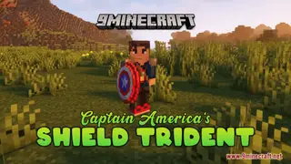 Captain America's Shield Trident Resource Pack (1.21.1, 1.20.1) – Texture Pack