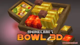 Bowl 3D Resource Pack (1.21.1, 1.20.1) – Texture Pack