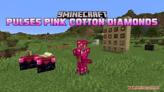 Pulses Pink Cotton Diamonds Resource Pack (1.21.1, 1.20.1) – Texture Pack