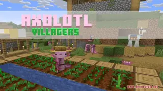Axolotl Villagers Resource Pack (1.21.1, 1.20.1) – Texture Pack