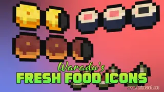 Waradu's Fresh Food Icons Resource Pack (1.21.1, 1.20.1) – Texture Pack