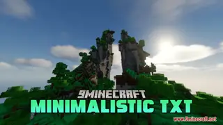 Minimalistic TXT Resource Pack (1.21.1, 1.20.1) – Texture Pack