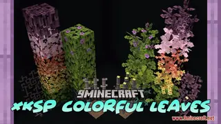 XKSP Colorful Leaves Resource Pack (1.21.1, 1.20.1) – Texture Pack