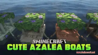 Cute Azalea Boats Resource Pack (1.21.1, 1.20.1) – Texture Pack