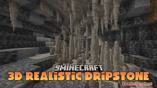 3D Realistic Dripstone Resource Pack (1.21.1, 1.20.1) – Texture Pack
