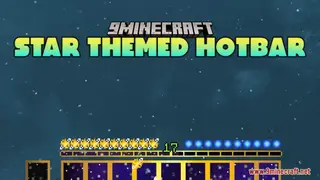 Star Themed Hotbar Resource Pack (1.21.1, 1.20.1) – Texture Pack