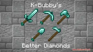 K-Bubby's Better Diamonds Resource Pack (1.21.1, 1.20.1) – Texture Pack