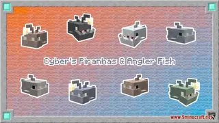 Cyber's Piranhas and Angler Fish Resource Pack (1.21.1, 1.20.1) – Texture Pack