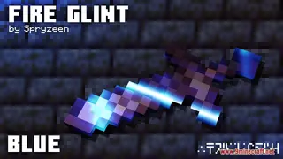 Spryzeen's Blue Fire Glint Resource Pack (1.21.1, 1.20.1) – Texture Pack