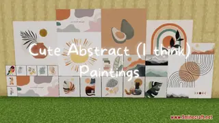 Cute Abstract Paintings Resource Pack (1.21.1, 1.20.1) – Texture Pack