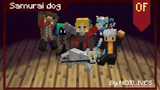 Samurai Dog Resource Pack (1.21.1, 1.20.1) – Texture Pack