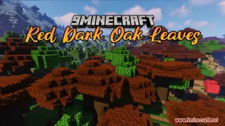 Red Dark Oak Leaves Resource Pack (1.21.1, 1.20.1) – Texture Pack
