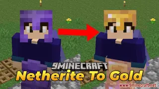 Netherite To Gold Resource Pack (1.21.1, 1.20.1) – Texture Pack