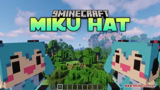 Miku Hat Resource Pack (1.21.1, 1.20.1) – Texture Pack