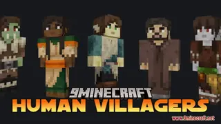Human Villagers Resource Pack (1.21.1, 1.20.1) – Texture Pack