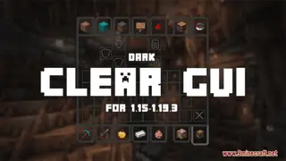 Dark Clear GUI Resource Pack (1.21.1, 1.20.1) – Texture Pack