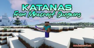 Katanas From Minecraft Dungeons Resource Pack (1.21.1, 1.20.1) – Texture Pack