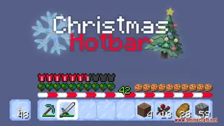 Christmas Hotbar Resource Pack (1.21.1, 1.20.1) – Texture Pack