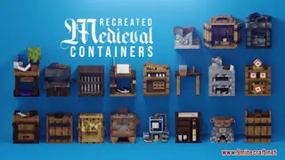 Recreated Medieval Containers Resource Pack (1.21.1, 1.20.1) – Texture Pack