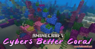 Cybers Better Coral Resource Pack (1.21.1, 1.20.1) – Texture Pack