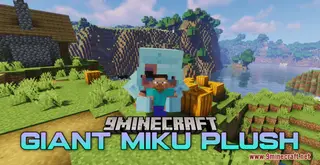 Giant Miku Plush Resource Pack (1.21.1, 1.20.1) – Texture Pack