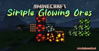 Simple Glowing Ores Resource Pack (1.21.1, 1.20.1) – Texture Pack