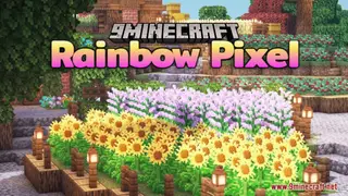 Rainbow Pixel Resource Pack (1.21.1, 1.20.1) – Texture Pack