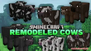 Remodeled Cows Resource Pack (1.21.1, 1.20.1) – Texture Pack