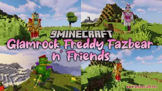 Glamrock Freddy Fazbear n' Friends Resource Pack (1.21.1, 1.20.1) – Texture Pack