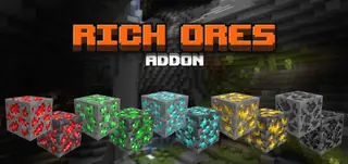 Rich Ores Addon (1.19, 1.18) – MCPE/Bedrock Mod
