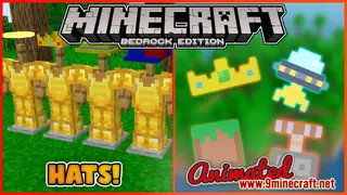 Animated Hats Addon (1.19) – MCPE/Bedrock Mod