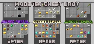 Modified Chest Loot Addon (1.19, 1.18) – MCPE/Bedrock Mod