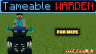 Tameable Warden Addon (1.19) for Minecraft PE/Bedrock