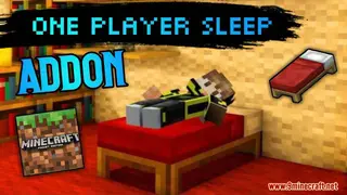 One Player Sleep Addon (1.19, 1.18) for MCPE – Compatible with Other Addons, Configurable