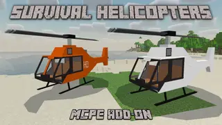 Survival Helicopters Addon (1.19, 1.18) for MCPE/Bedrock Edition
