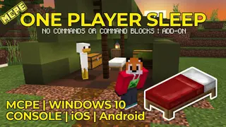 One Player Sleep Addon (1.19, 1.18) for MCPE/Bedrock Edition
