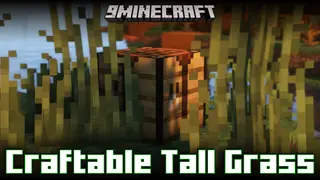 Craftable Tall Grass Mod (26.2, 1.21.1) – New Crafting Recipes For Tall Grass & Large Fern