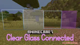 Clear Glass Connected Resource Pack (1.21.11, 1.21.1) – Clear Blocks & Panels