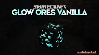 Glow Ores Vanilla Resource Pack (1.21.11, 1.20.1) – Luminous Minerals
