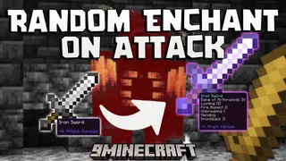 Random Enchant On Attack Addon (26.x, 1.21) – Get Random Enchantments From Attacking Mobs