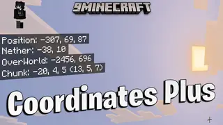 Coordinates Plus Texture Pack (26.x) – Track Chunk And Nether Coordinates On Screen