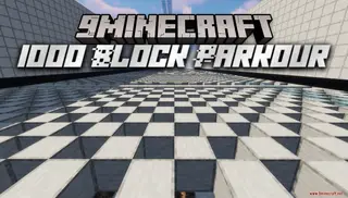 1000 Block Parkour Map (26.2, 1.20.1) – Survive One Thousand Punishing Obstacles