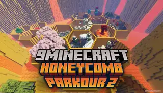 Honeycomb Parkour 2 Map (26.2, 1.20.1) – Race the Clock Across Floating Hexagons