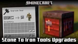 Stone To Iron Tools Upgrades Mod (26.2, 1.20.1) – Use Smithing Table To Upgrade To Iron Tools