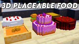 3D Placeable Food Mod (26.1.2, 1.20.1) – Aesthetic Food Items