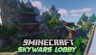 SkyWars Lobby Map (26.2, 1.20.1) – Sky Battle in an Asian Temple