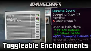 Toggleable Enchantments Mod (26.2, 1.21.1) – Turn Enchantments On/Off Individually