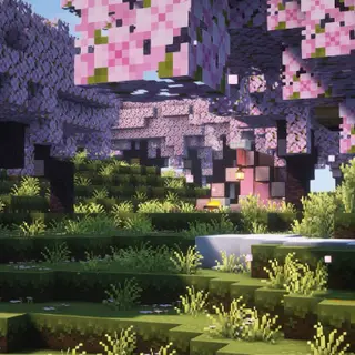 Animated Menu: Cherry Blossom Grove Minecraft Spring