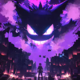 Animated Menu: Ghost City Showdown Gengar Anime